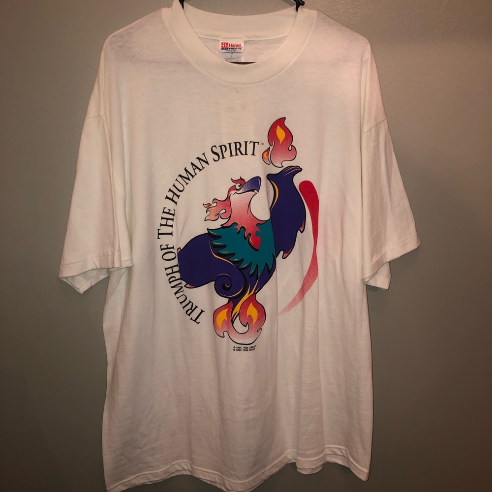 Vintage 1996 paraplegic Olympics t-shirt